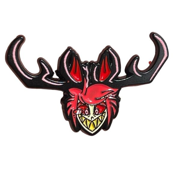 Hazbin Hotel Alastor Antlers Enamel Pin - Picture 1 of 6